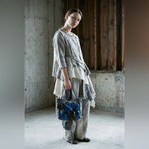 “Clochard de Luxe” Floral Appliqué Tote